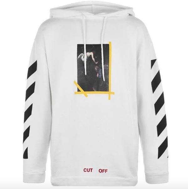 ホワイト オフ ホワイト レプリカ パーカー【Off-White】 CROSS ARROW パーカー/ホワイト