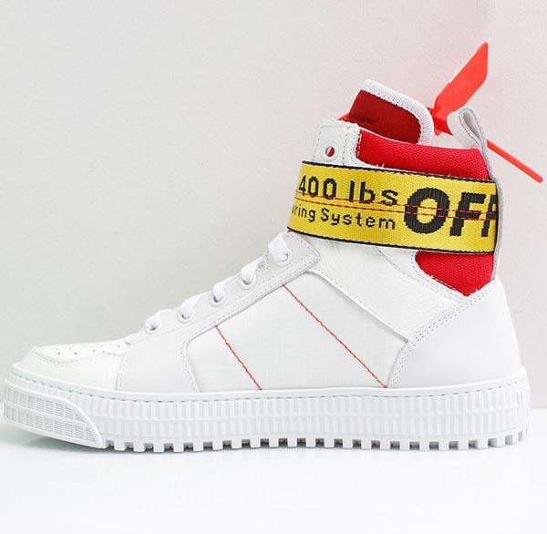 ホワイト オフ ホワイト レプリカ スニーカー 激安 OFF WHITE HIGH TOP SNEAKERS 芸能人