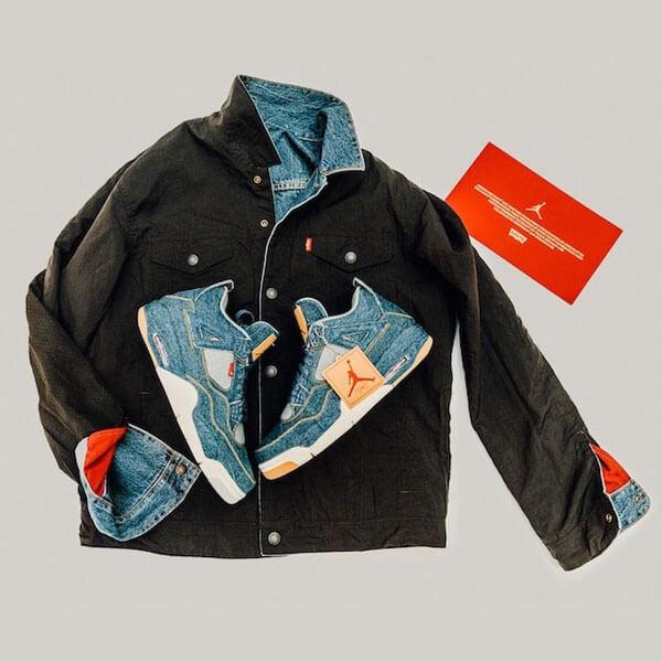 ナイキAIR JORDAN LEVIS REVERSIBLE TRUCKER JACKET LEVIS BLUE