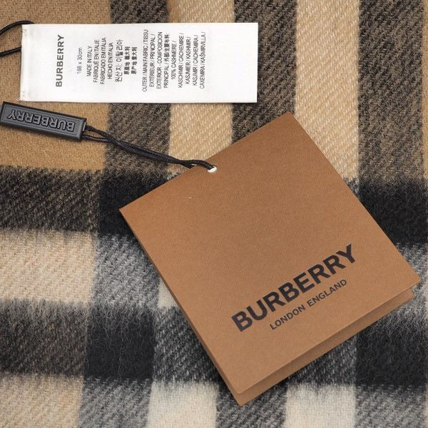 【関税込】国内即発 BURBERRY チェック&ロゴ カシミアマフラー 8024480A1189