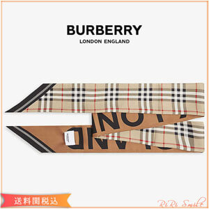 Burberry バーバリー チェック スキニー シルク スカーフ