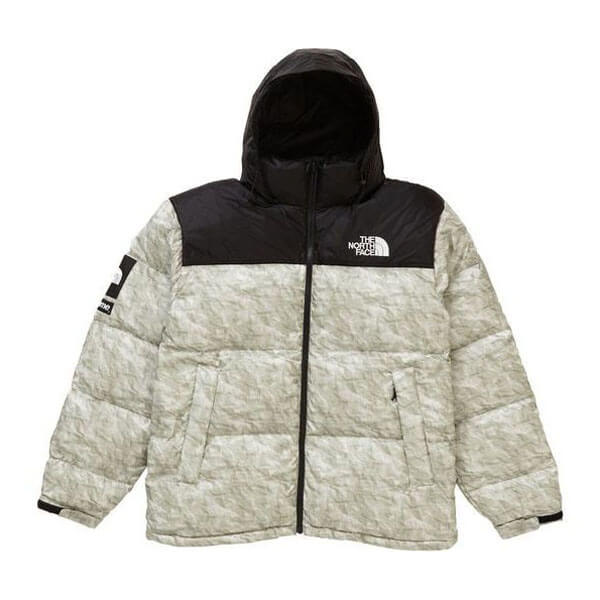 ペーパーヌプシ 偽物◆ヌプシ 700フィル 偽物◆シュプリーム The North Face Paper Print Nuptse シュプリーム コート