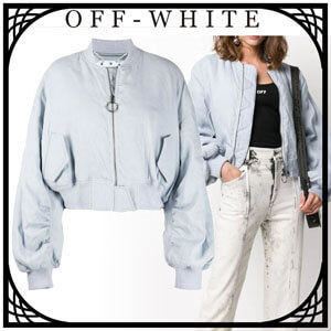 OFF-WHITE オフホワイト 日本未入荷 クロップド ボンバージャケット OWEA200S20FAB0024001