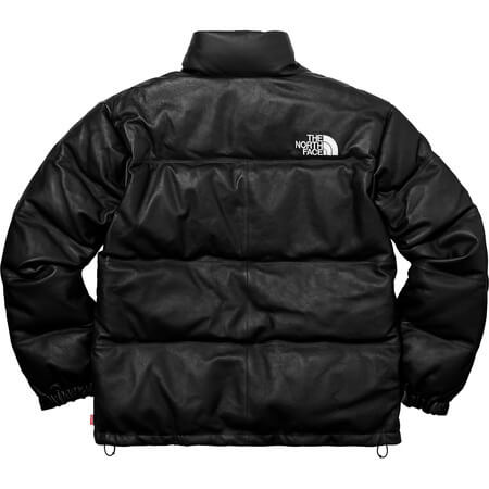 シュプリーム north face 偽物 シュプリーム ノースフェイス ダウン ヌプシ レザーダウンジャケット