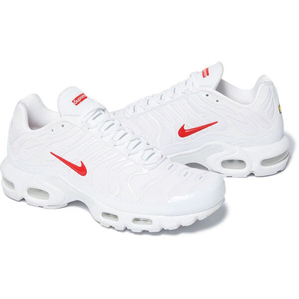 ナイキ Air Max Plus  シュプリーム 偽物 シュプリーム ナイキ エアマックス プラス Box Logo WHITE