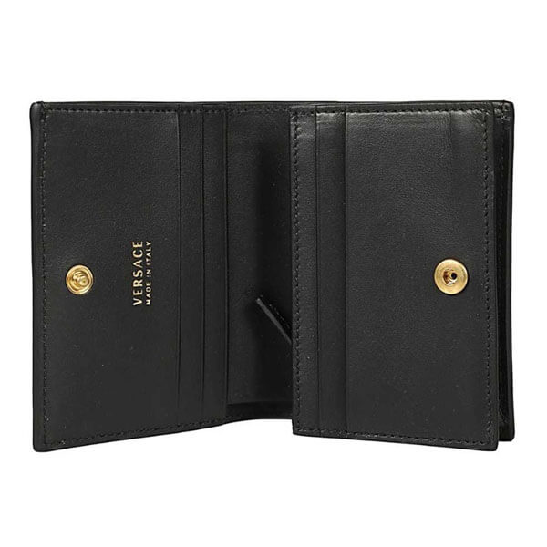 【ヴェルサーチ】限定希少 Virtus Bifold Wallet ブラック