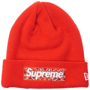 シュプリーム ニット帽 ビーニー 偽物 Bandana Box Logo New Era Beanie