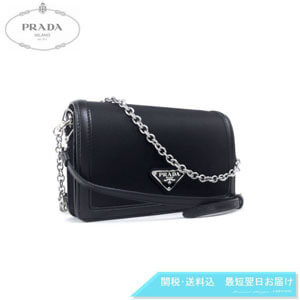 即発【PRADA】テスート ミニ ショルダー 1BP019 ブラック