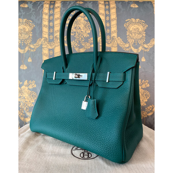 エルメス 超入手困難 Birkin バーキン30 Togo 上品 マラカイト