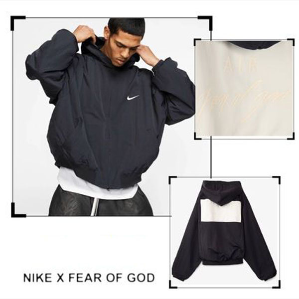 ★大人気★ナイキ× FEAR OF GOD 偽物 パーカー HOODED BOMBER JACKET