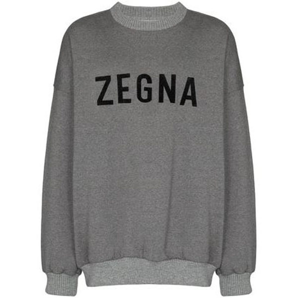 FEAR OF GOD x ZEGNA | GREY OVERSIZED SWEATSHIRT トレーナー 偽物 スウェット