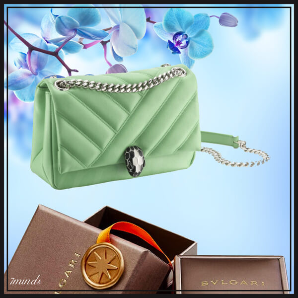 大人気！ショルダー・バッグ★ブルガリ SERPENTI CABOCHON SHOULDER BAG 290231