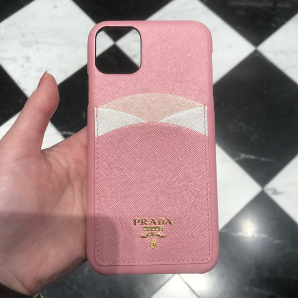 送料込【PRADA】NEW♪カード収納付き♪iPhone11 Pro MAXケース 1ZH125