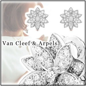 即日対応☆VanCleef&Arpels ロータス イヤリング スモールモデル VCARO96B