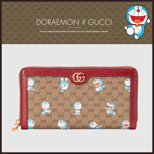 【注目コラボ】グッチ DORAEMON 偽物 財布 ジップアラウンドウォレット gucci0114