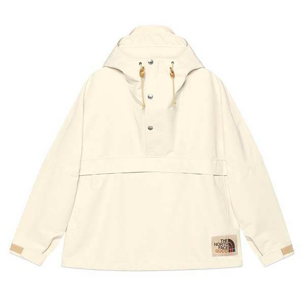 歴史的コラボ入手困難!グッチ×ノースフェイス 偽物 パーカー コートWHITE ANORAK