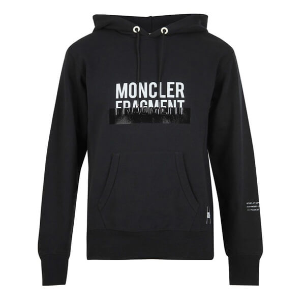 22SS★モンクレール パーカー スーパーコピー 7 Fragment フーディ Black［関税込］