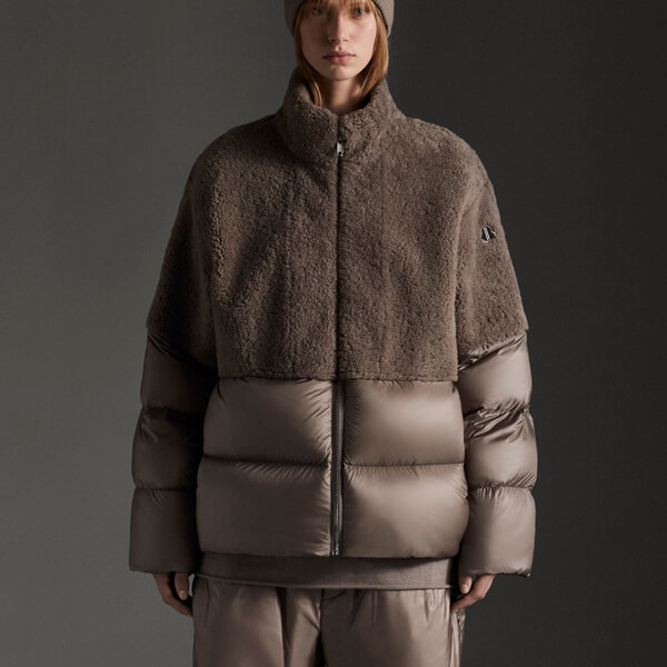 大注目コラボ【MONCLER＋Rick Owens】COYOTE ボア ダウンジャケット 偽物 09N1B50401A0161250