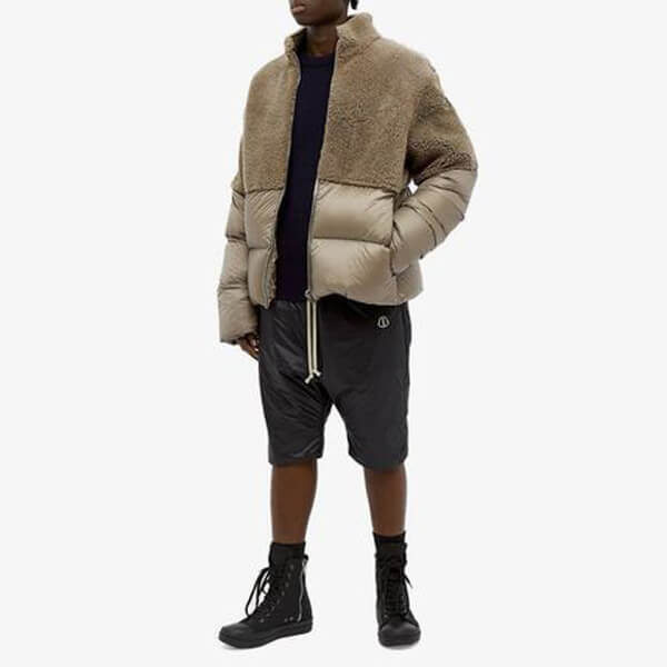 大注目コラボ【MONCLER＋Rick Owens】COYOTE ボア ダウンジャケット 偽物 09N1B50401A0161250