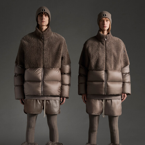 大注目コラボ【MONCLER＋Rick Owens】COYOTE ボア ダウンジャケット 偽物 09N1B50401A0161250