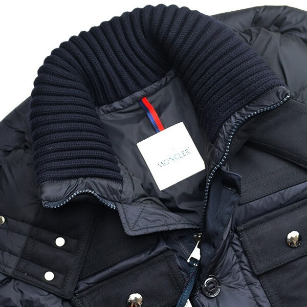 MONCLER モンクレール ウール切替ダウンジャケットRILLIEUX