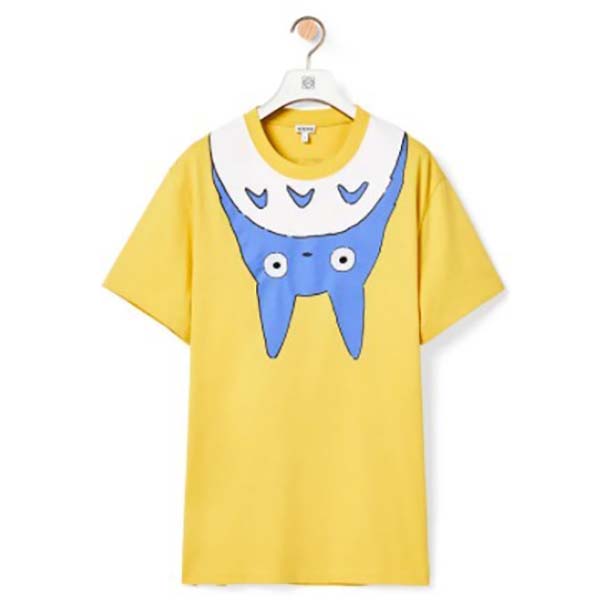 可愛いロエベ×となりのトトロコットンTシャツ偽物【スーパーコピーN級品】