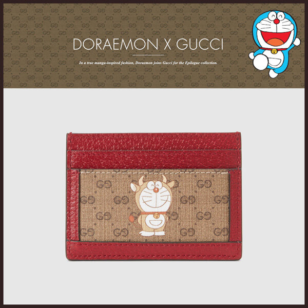 【注目コラボ】カードケース【DORAEMON x グッチ】654539 2T4AG 9795