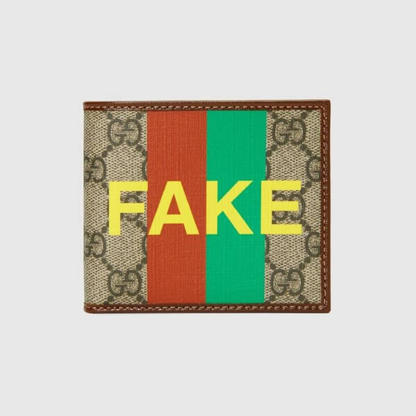 【グッチ】Fake/Not グッチ 財布 偽物 プリント*ダブルG*二つ折りウォレット*636166 2GCAG 8280