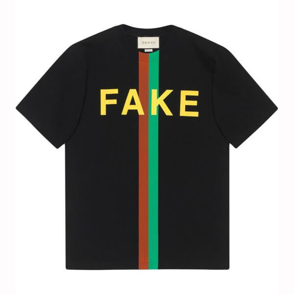 グッチ Tシャツ コピー グッチ FAKE NOT フェイクノット クルーネック