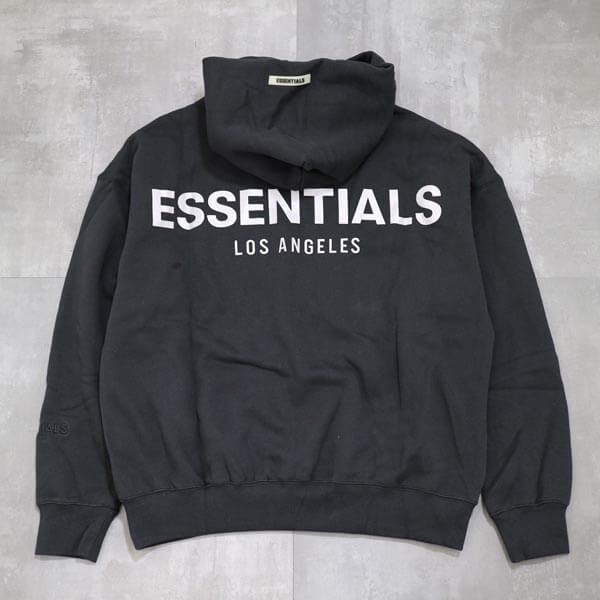 限定！エッセンシャルズ ロサンゼルス 偽物 パーカー LAFear of God Essentials Pullover Hoodie リフレクターロゴ