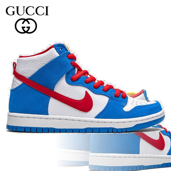 グッチ x Doraemon／ナイキSB Dunk High Doraemon スニーカー コピーCI2692400