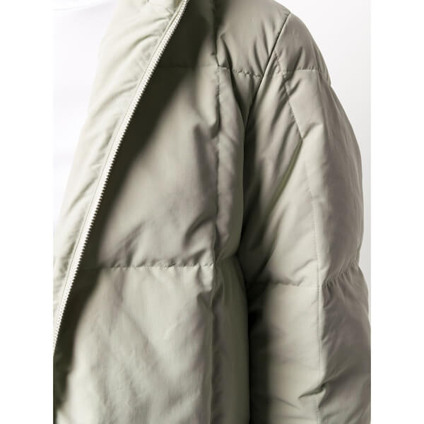 JIL SANDER = HOODED DOWN JACKET LIGHT GREY GREEN ダウンJKT