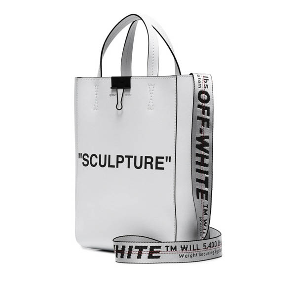 【ローラさん愛用】Off White◆SCULPTURE レザー トートバック偽物