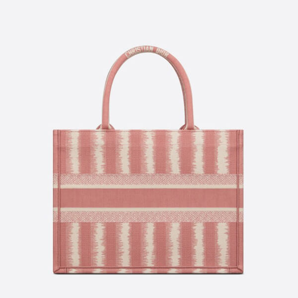 ディオール BOOK TOTE スモールバッグ D-Stripes エンブロイダリー M1296ZRFQ_M928