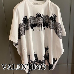 【ヴァレンティノ】VLTN コットンジャージー Tシャツ 白VB3MG11B66C