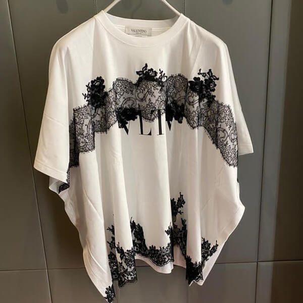 【ヴァレンティノ】VLTN コットンジャージー Tシャツ 白VB3MG11B66C