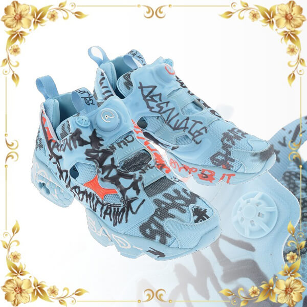 ☆SALE☆ヴェトモン REEBOK Fabric GRAFFITI PUMP FURY Sneakers コピー