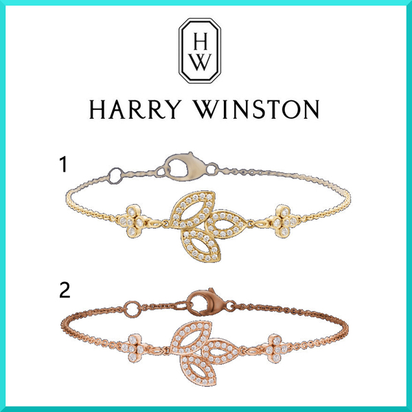 希少☆ HARRY WINSTON 18Kゴールド&ダイヤモンド ブレスレット N級品コピー