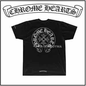 クロムハーツ Tシャツ CH Horseshoe Tee Black 偽物