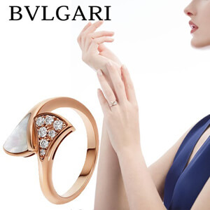 ブルガリ 即対応 DIVASDREAM ローズゴールド リング コピー bulgari16