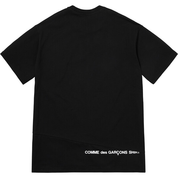 シュプリーム Tシャツ 偽物 コム デ ギャルソン Tシャツ スプリットボックス ホワイト◆シュプリーム Comme des Garcons SHIRT Split Box Logo Tee ◆White