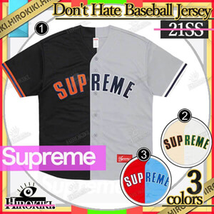 21SS /シュプリーム Dont Hate Baseball Jersey ベースボール シャツ コピー