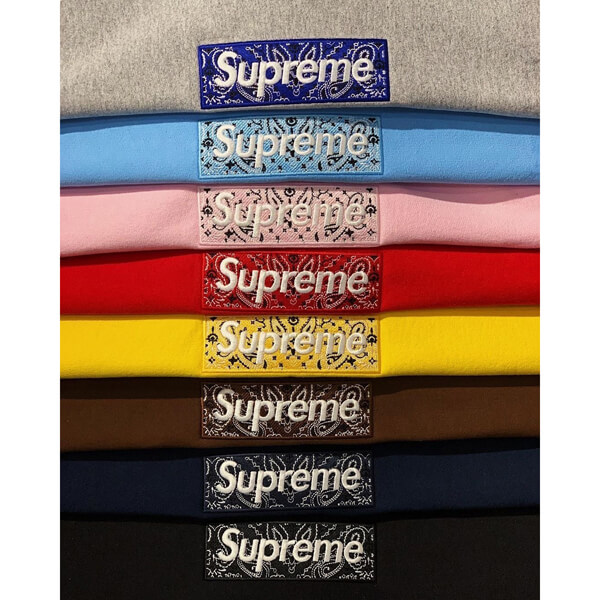 ★シュプリーム パーカー コピー Week16★ Bandana Box Logo Hooded Sweatshirt