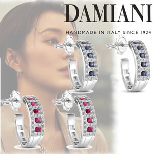 【人気商品】Damiani＊Belle Epoque ホワイトゴールド ダイヤモンド ピアス 偽物20062796