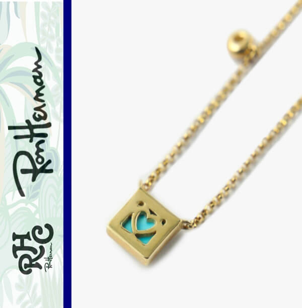 ロンハーマン BETTINA JAVAHERI♡偽物 Carree Bezel Turquoise Necklace 9911700737