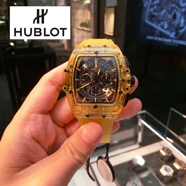 素敵な HUBLOT スピリット オブ ビッグ・バン イエローサファイア 45㎜ 601.JY.0190.RT