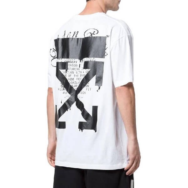 関税負担なし☆Off-White テープアローラウンド半袖Tシャツコピー OMAA038R201850050110