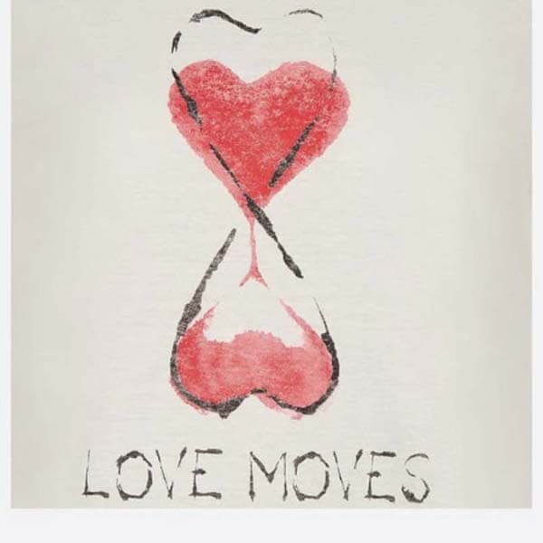 ディオール FALL 21 LOVE MOVES 偽物プリント リネン混 Tシャツ