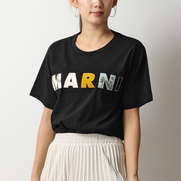 お洒落に♪マルニ 半袖 Tシャツコピー THJEL32ES1 TCY68 ロゴT