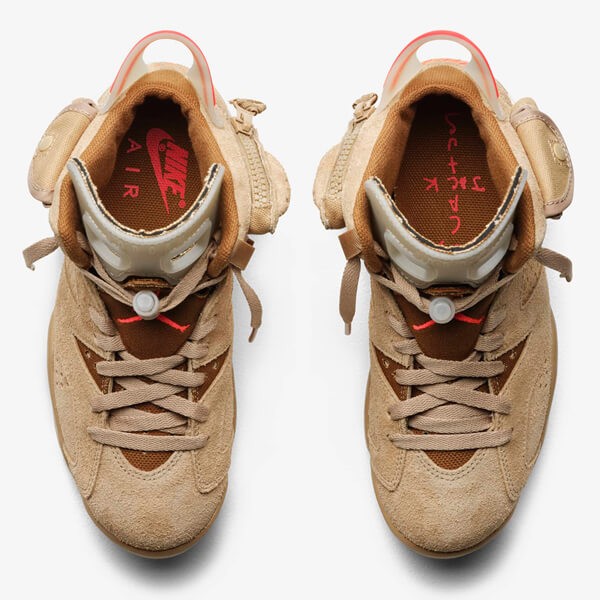 入手困難激レア!travis scott×AIR JORDAN 6“BRITISH KHAKI”偽物 DH0690-200